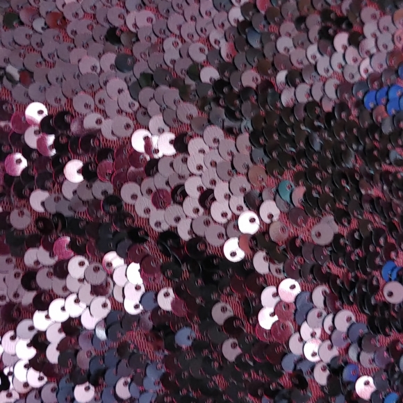 Burgundy Sequin Dress - Picture 4 of 7